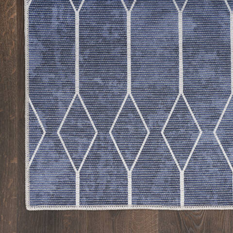 Nourison Machine Washable Series 1 Blue 92 X 120 Area Rug 805-154041 Image 3