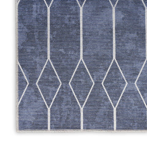Nourison Machine Washable Series 1 Blue 92 X 120 Area Rug 805-154041 Image 4