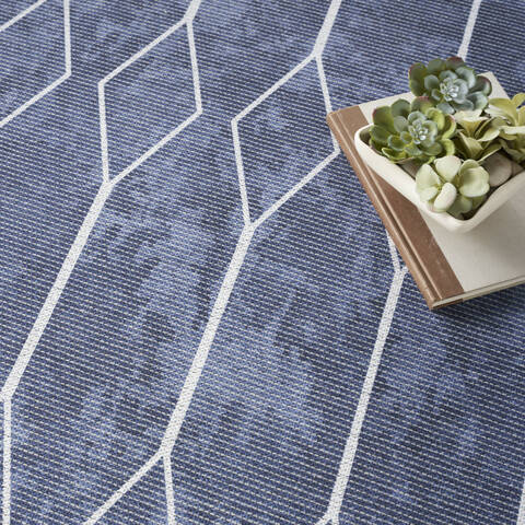 Nourison Machine Washable Series 1 Blue 92 X 120 Area Rug 805-154041 Image 7