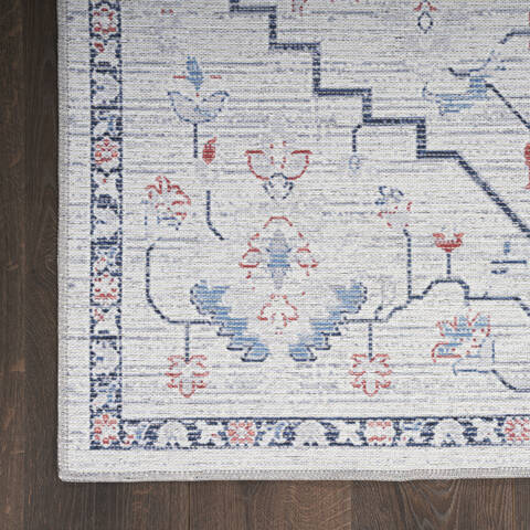 Nourison Machine Washable Series 1 Blue 92 X 120 Area Rug 805-154122 Image 3