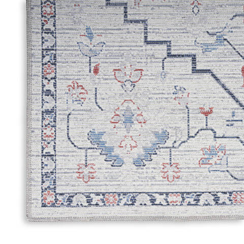 Nourison Machine Washable Series 1 Blue 92 X 120 Area Rug 805-154122 Image 4