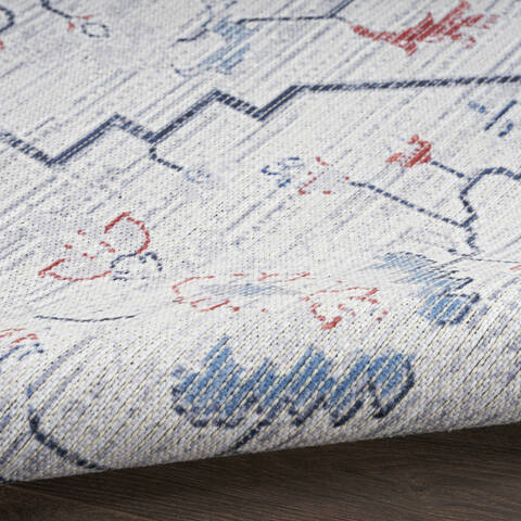 Nourison Machine Washable Series 1 Blue 92 X 120 Area Rug 805-154122 Image 6