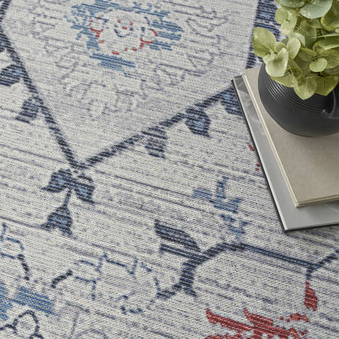 Nourison Machine Washable Series 1 Blue 92 X 120 Area Rug 805-154122 Image 7
