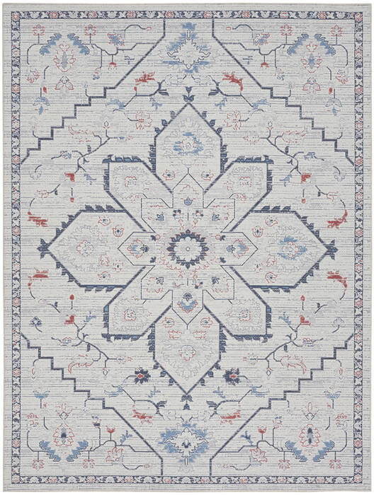 Nourison Machine Washable Series 1 Blue 92 X 120 Area Rug 805-154122 Image 0
