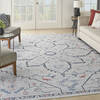 Nourison Machine Washable Series 1 Blue 92 X 120 Area Rug 805-154122 Thumb 1
