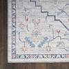 Nourison Machine Washable Series 1 Blue 92 X 120 Area Rug 805-154122 Thumb 3
