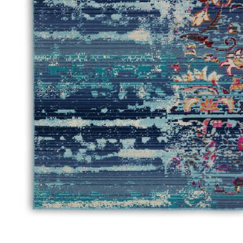 Nourison Vintage Kashan Blue 710 X 910 Area Rug 805-154602 Image 4