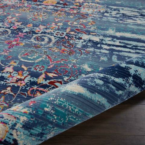 Nourison Vintage Kashan Blue 710 X 910 Area Rug 805-154602 Image 6