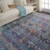 Nourison Vintage Kashan Blue 710 X 910 Area Rug 805-154602 Thumb 1
