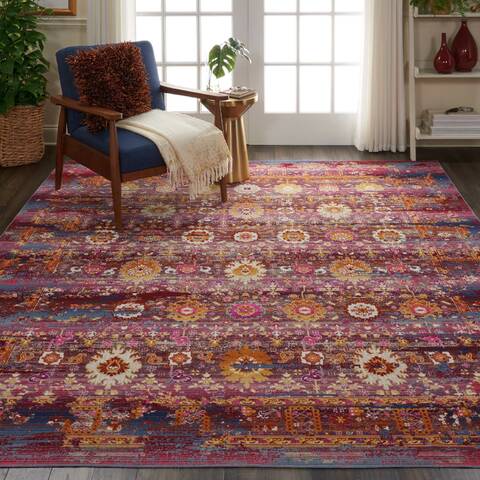 Nourison Vintage Kashan Red 710 X 910 Area Rug 805-154612 Image 7