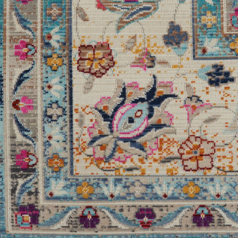 Nourison Vintage Kashan Blue 710 X 910 Area Rug 805-154626 Image 5