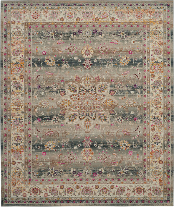 Nourison Vintage Kashan Grey 710 X 910 Area Rug 805-154627 Image 0