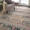 Nourison Vintage Kashan Grey 710 X 910 Area Rug 805-154627 Thumb 1