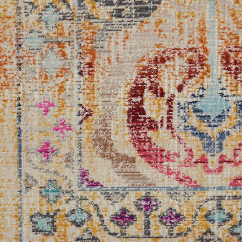 Nourison Vintage Kashan Multicolor 710 X 910 Area Rug 805-154632 Image 5