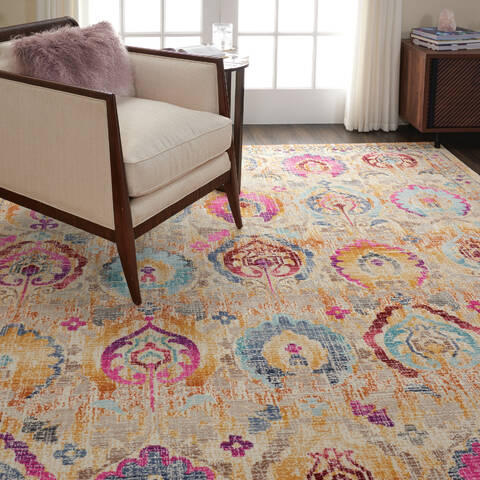 Nourison Vintage Kashan Multicolor 710 X 910 Area Rug 805-154632 Image 7