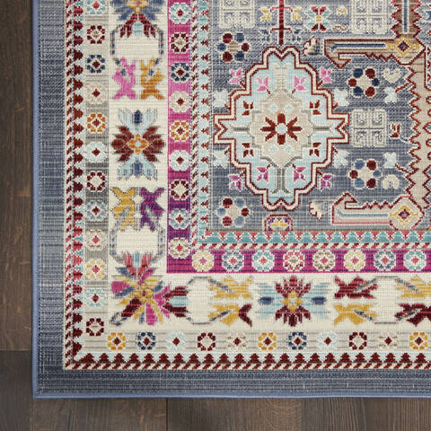 Nourison Vintage Kashan Grey 710 X 910 Area Rug 805-154640 Image 3