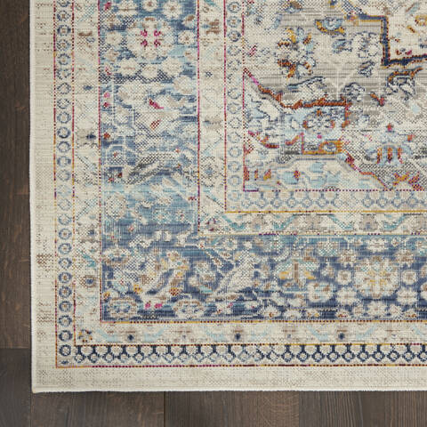 Nourison Vintage Kashan Blue 710 X 910 Area Rug 805-154658 Image 3