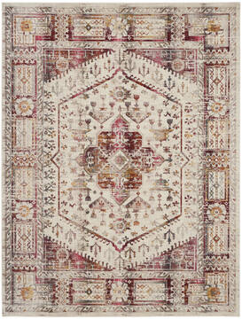 Nourison Vintage Kashan Red 7'10" X 9'10" Area Rug  805-154667