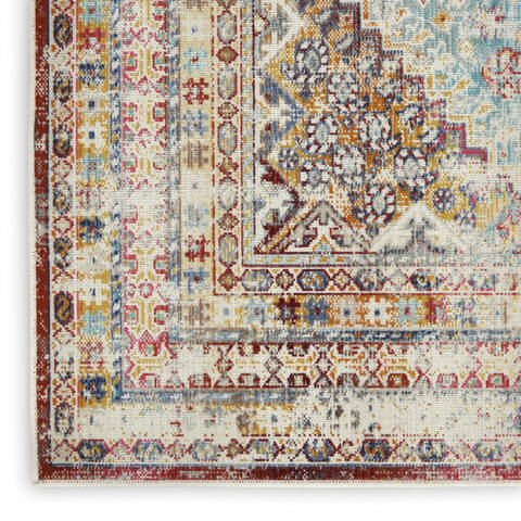 Nourison Vintage Kashan Multicolor 710 X 910 Area Rug 805-154678 Image 4