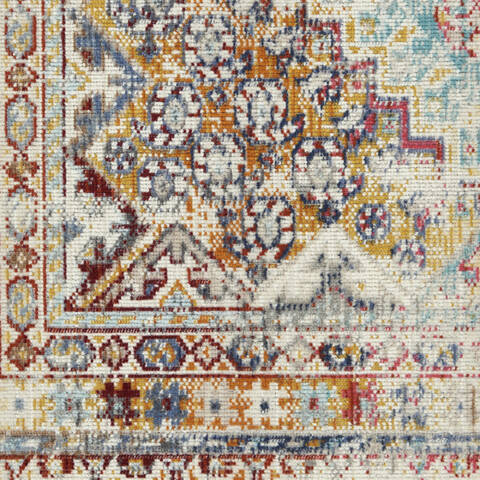 Nourison Vintage Kashan Multicolor 710 X 910 Area Rug 805-154678 Image 5