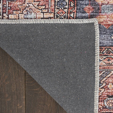 Nourison Brilliance Machine Washable Blue 710 X 910 Area Rug 805-155166 Image 2