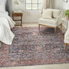 Nourison Brilliance Machine Washable Blue 710 X 910 Area Rug  805-155166 Thumb 1