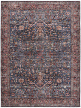 Nourison Brilliance Machine Washable Blue 7'10" X 9'10" Area Rug  805-155166