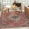 Nourison Brilliance Machine Washable Red 710 X 910 Area Rug  805-155197 Thumb 1