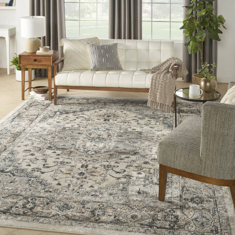 Nourison Concerto Grey 710 X 910 Area Rug 805-155266 Image 1