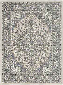 Nourison Concerto Blue Rectangle 8x10 ft Polypropylene and Polyester Carpet 155267