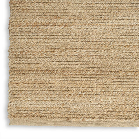 Nourison Natural Jute Beige 70 X 100 Area Rug  805-155385 Image 4