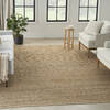 Nourison Natural Jute Beige 70 X 100 Area Rug  805-155385 Thumb 1