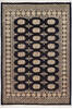 Bokhara Black Hand Knotted 47 X 68 Area Rug 700-155544 Thumb 0
