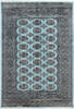 Bokhara Light Blue Hand Knotted 48 X 68 Area Rug 700-155551 Thumb 0