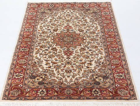 Pak-Persian White Hand Knotted 42 X 64 Area Rug 700-155556 Image 1