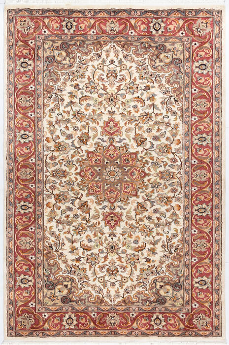 Pak-Persian White Hand Knotted 42 X 64 Area Rug 700-155556 Image 0