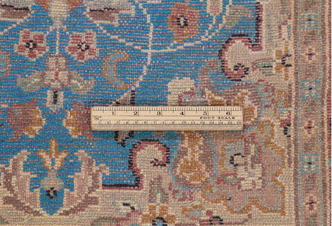 Pak-Persian Blue Runner Hand Knotted 26 X 1011 Area Rug 700-155558 Image 6