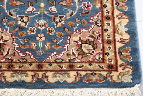 Pak-Persian Blue Runner Hand Knotted 22 X 62 Area Rug 700-155559 Image 4