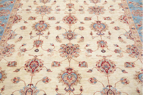 Chobi Beige Hand Knotted 59 X 81 Area Rug 700-155561 Image 2