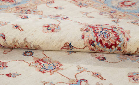 Chobi Beige Hand Knotted 59 X 81 Area Rug 700-155561 Image 5