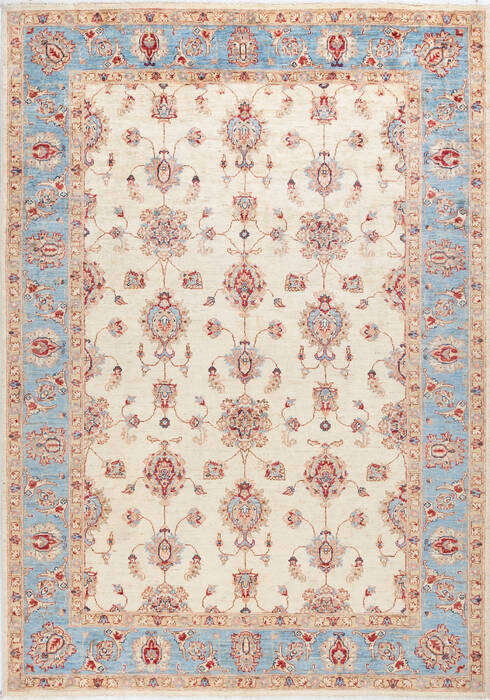 Chobi Beige Hand Knotted 59 X 81 Area Rug 700-155561 Image 0