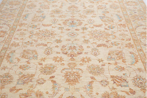 Chobi Beige Hand Knotted 67 X 99 Area Rug 700-155562 Image 1