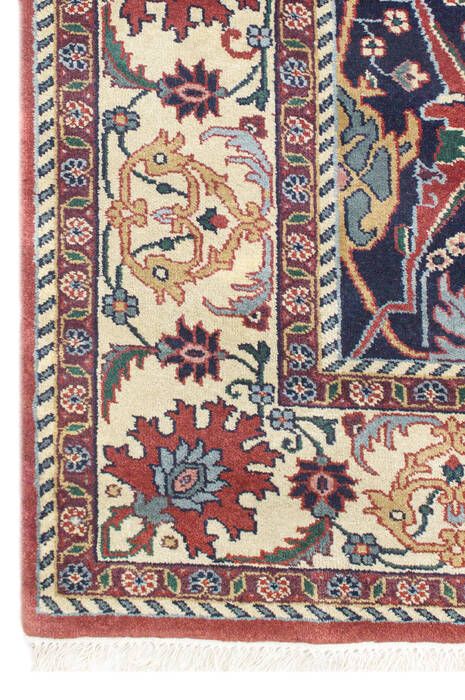 Bhadohi Multicolor Hand Knotted 511 X 810 Area Rug 902-155565 Image 2