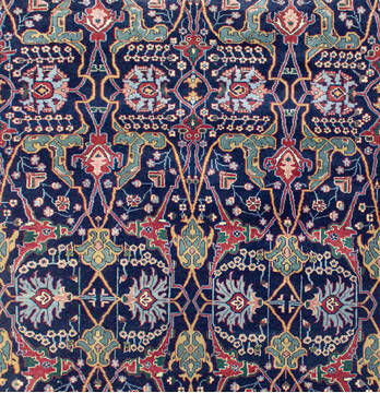 Bhadohi Multicolor Hand Knotted 5'11" X 8'10"  Area Rug 902-155565