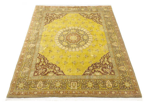 Bhadohi Multicolor Hand Knotted 82 X 116 Area Rug 902-155566 Image 1