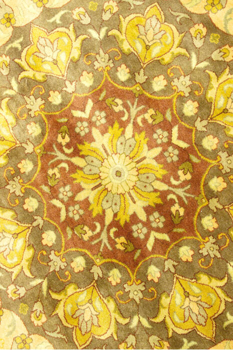 Bhadohi Multicolor Hand Knotted 82 X 116 Area Rug 902-155566 Image 3