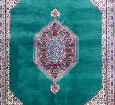 Bhadohi Multicolor Hand Knotted 5'11" X 9'2"  Area Rug 902-155569