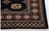 Bokhara Black Hand Knotted 41 X 62 Area Rug 700-155575 Thumb 3