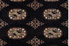 Bokhara Black Hand Knotted 41 X 62 Area Rug 700-155575 Thumb 4