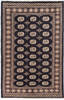 Bokhara Black Hand Knotted 41 X 62 Area Rug 700-155575 Thumb 0